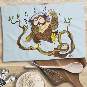Linge De Cuisine Chouette de musique