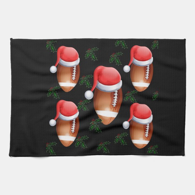 LINGE DE CUISINE CHRISTMAS FOOTBALL (Horizontal)