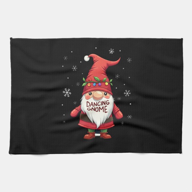 Linge De Cuisine Christmas Gnome Dancing Gnome Family Christmas (1) (Horizontal)