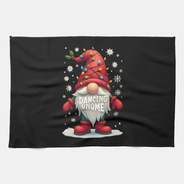 Linge De Cuisine Christmas Gnome Dancing Gnome Family Christmas (3) (Horizontal)