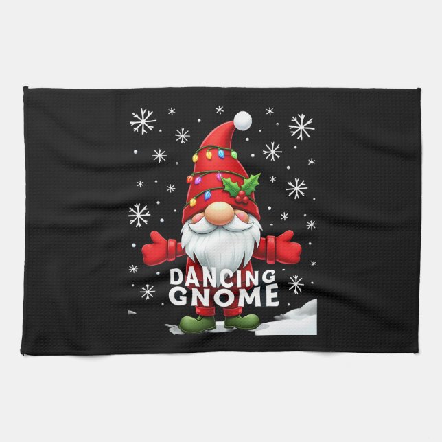 Linge De Cuisine Christmas Gnome Dancing Gnome Family Christmas (4) (Horizontal)