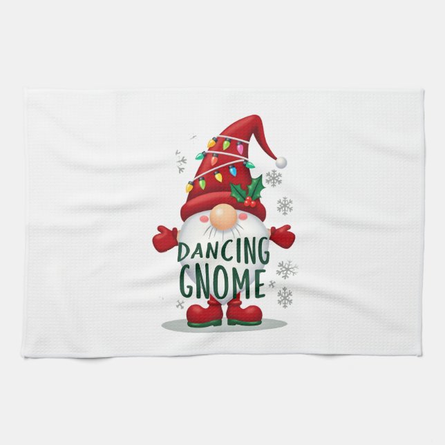 Linge De Cuisine Christmas Gnome Dancing Gnome Family Christmas (6) (Horizontal)