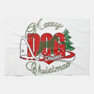 LINGE DE CUISINE CHRISTMAS SCHNAUZER