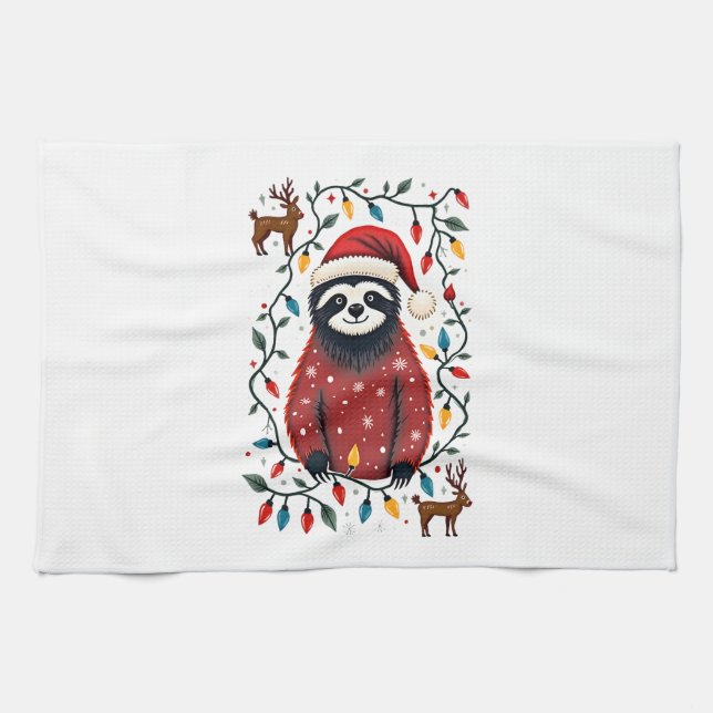Linge De Cuisine Christmas Shirt for Sloth Lover Gift Santa Buffalo (Horizontal)