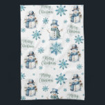 Linge De Cuisine Christmas Snowman<br><div class="desc">Serviette de cuisine de Noël Snowman</div>