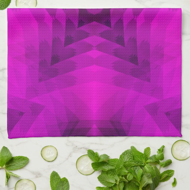 Linge De Cuisine Christmas Tree Silhouette & Purple Star Gradient (Plié)