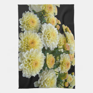 Linge De Cuisine Chrysanthèmes citron meringue