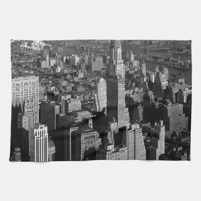 Linge De Cuisine Chrysler Building New York Manhattan (Horizontal)