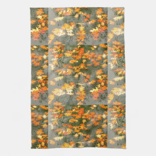 Linge De Cuisine chute des feuilles d'automne sous la pluie