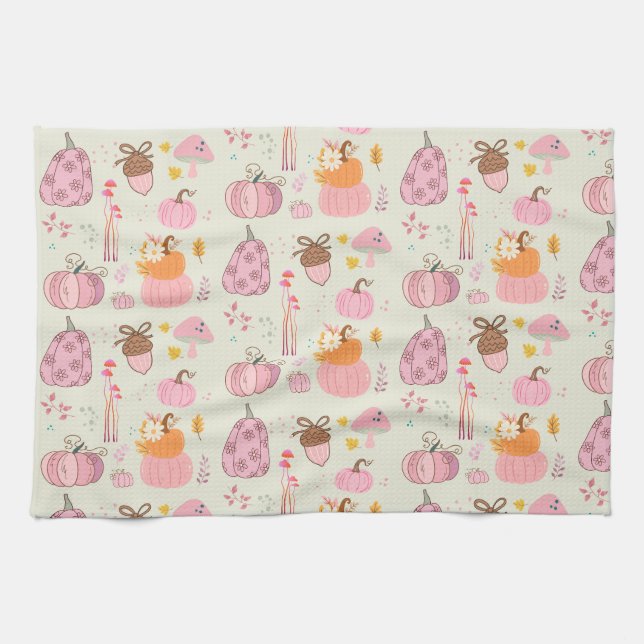 Linge De Cuisine Chute rose (Horizontal)