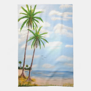 Linge De Cuisine Ciel bleu tropical
