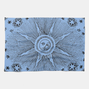 Linge De Cuisine Ciel Nocturne Antique Étoiles Solaires Zodiaque Mé