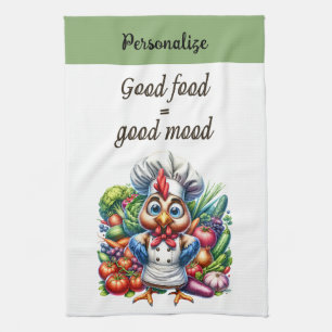 Linge De Cuisine Citation amusante Cute Poulet Chef Cuisine