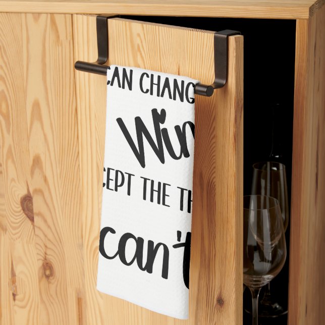 Linge De Cuisine Citation Café ou Vin  (Pliage en tiers)