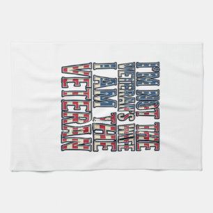 Linge De Cuisine Citation de femme de vétéran Design vectoriel patr