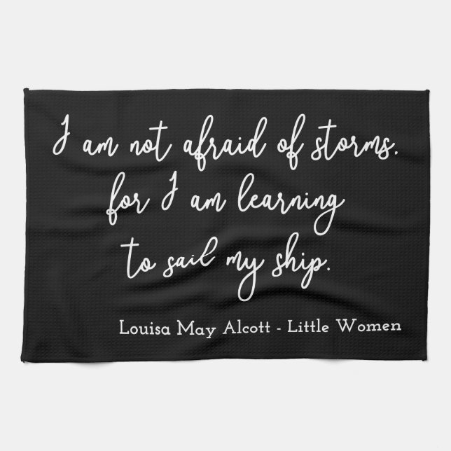 Linge De Cuisine Citation de Little Women I - Style d'écriture (Horizontal)