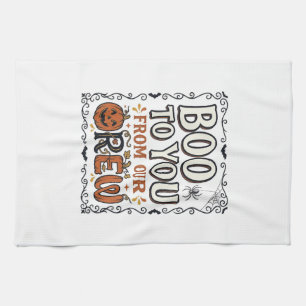Linge De Cuisine Citation Halloween Boo à toi de notre équipage Vin