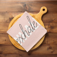 Citation moderne Pastel Pink Inhale Exhale