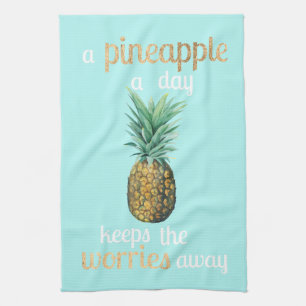 Linge De Cuisine Citation sur la vie de l'ananas