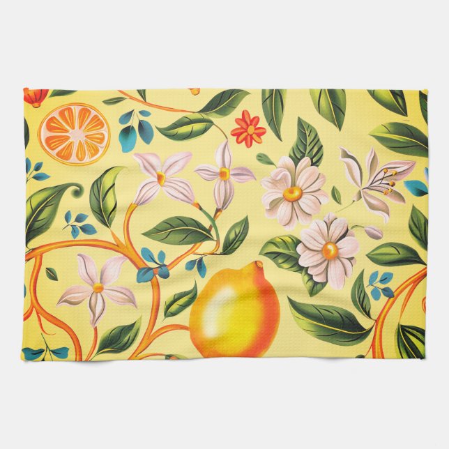 Linge De Cuisine Citron & Fleur d'Oranger (Horizontal)