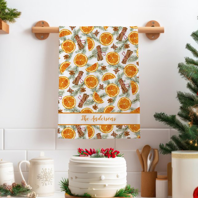 Linge De Cuisine Citron personnalisé de Noël (Créateur téléchargé)