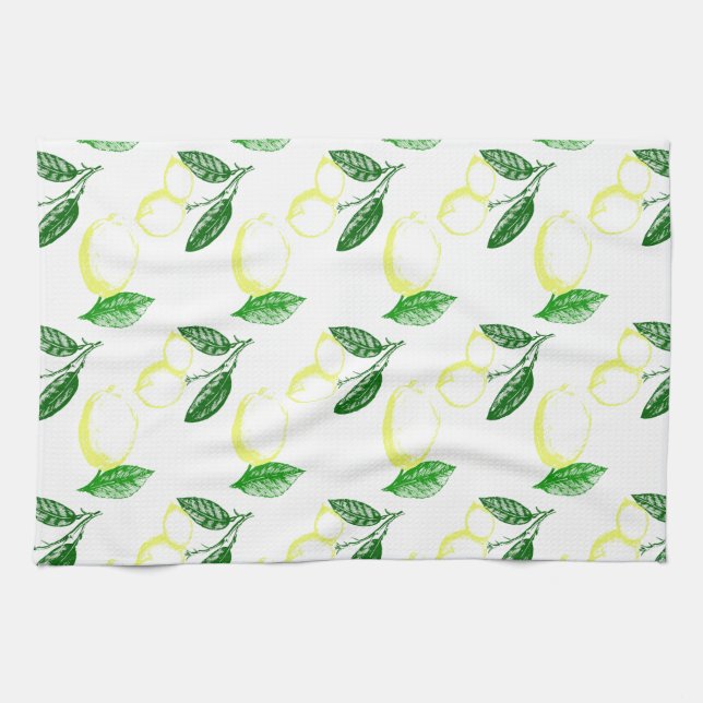 Linge De Cuisine Citrons (Horizontal)