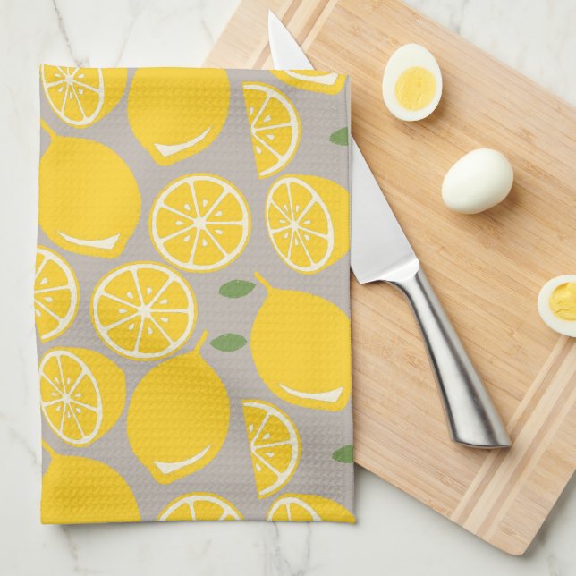 Linge De Cuisine Citrons (Quart Plié)