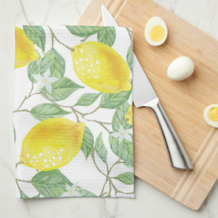 Linge De Cuisine Citrons Jaunes Sur Vins Design