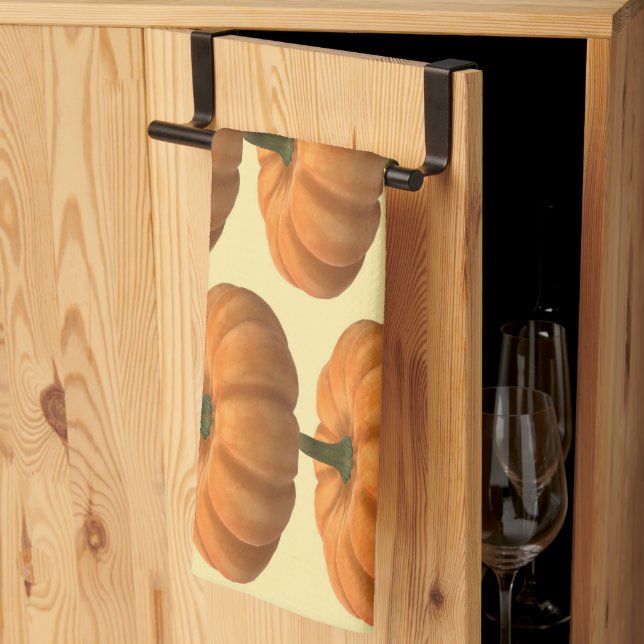 Linge De Cuisine Citrouille (Pliage en tiers)