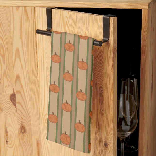 Linge De Cuisine Citrouille automne (Pliage en tiers)