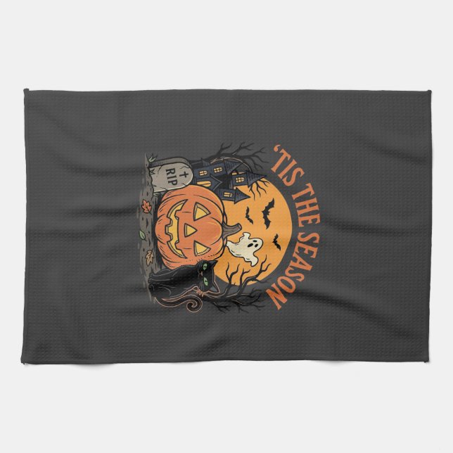 Linge De Cuisine Citrouille drôle Halloween Pun Design2 (2)_1 (Horizontal)