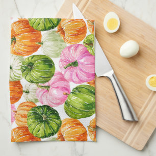 Linge De Cuisine Citrouilles heureux