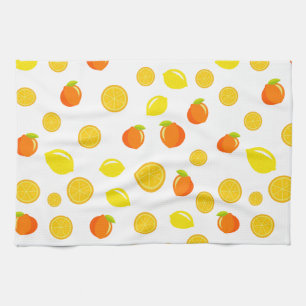 Linge De Cuisine Citrus joyeux : Citrons & Oranges
