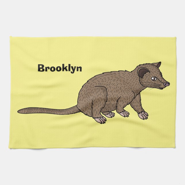Linge De Cuisine Civet de mûte luwak, dessin animé (Horizontal)