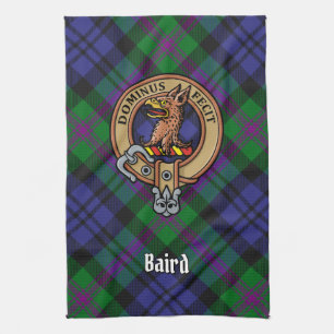 Linge De Cuisine Clan Baird Crest sur Tartan