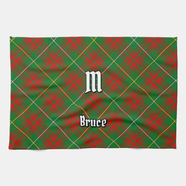 Linge De Cuisine Clan Bruce Hunting Tartan (Horizontal)