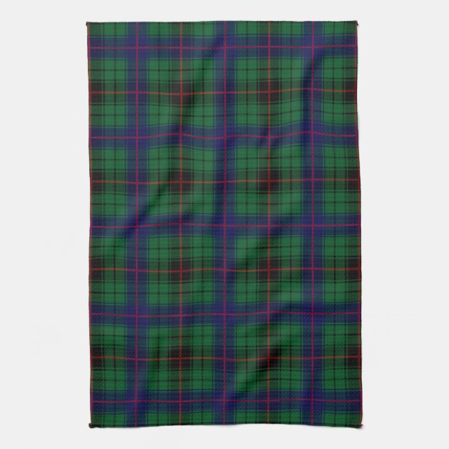 Linge De Cuisine Clan Davidson Tartan Plaid (Vertical)
