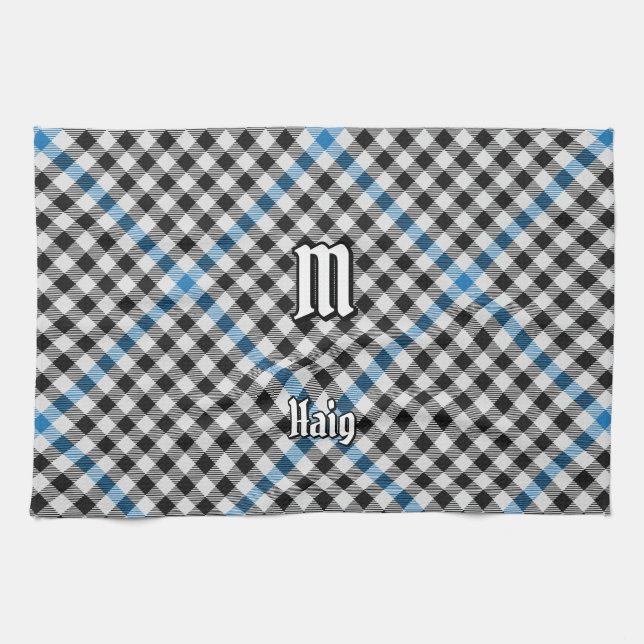 Linge De Cuisine Clan Haig Check Tartan (Horizontal)