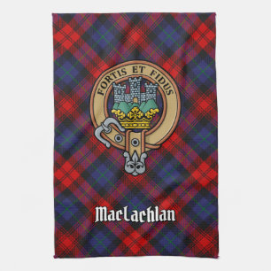 Linge De Cuisine Clan MacLachlan Crest sur Tartan