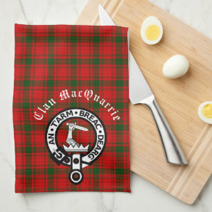 Linge De Cuisine Clan MacQuarrie Tartan et Crest