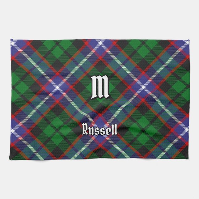 Linge De Cuisine Clan Russell Tartan (Horizontal)