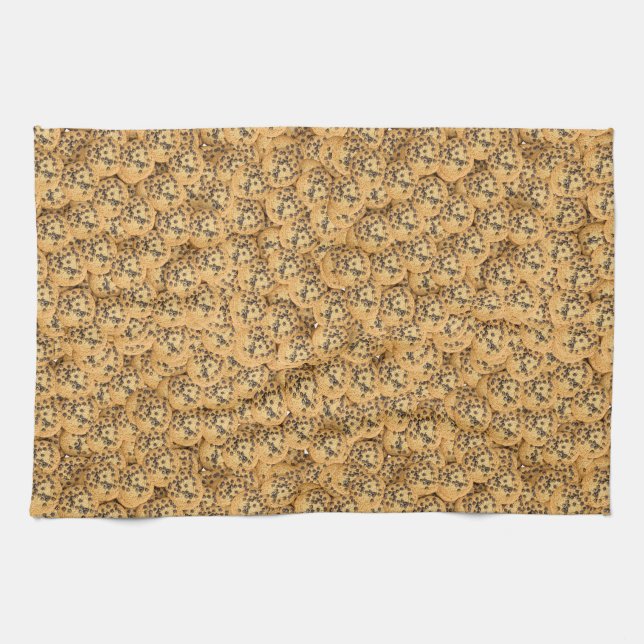 Linge De Cuisine Classic Chocolate Chip Cookies Pattern Towel (Horizontal)