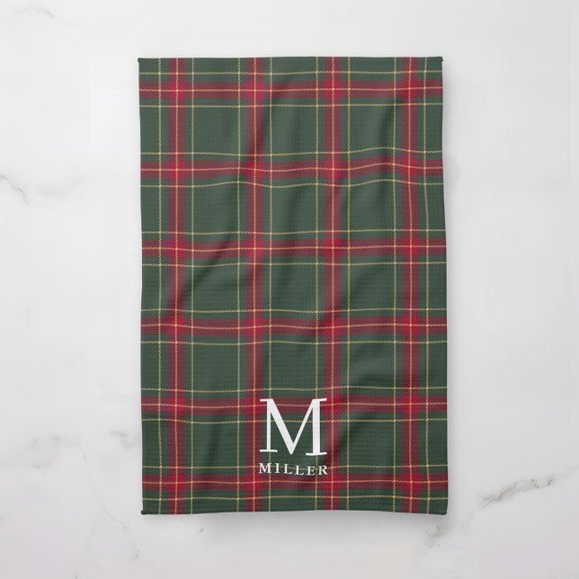 Linge De Cuisine Classic Green and Red Tartan Plaid Christmas (Créateur téléchargé)
