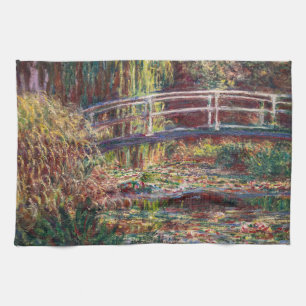 Linge De Cuisine Claude Monet - Bassin aux nymphéas, harmonie rose