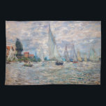 Linge De Cuisine Claude Monet - Bateaux Regatta à Argenteuil<br><div class="desc">La régate des bateaux à Argenteuil / Régate a Argenteuil - Claude Monet,  Huile sur Toile,  1874</div>