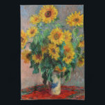 Linge De Cuisine Claude Monet - Bouquet de tournesols<br><div class="desc">Bouquet de tournesols / Bouquet de tournois - Claude Monet,  Huile sur toile,  1881</div>