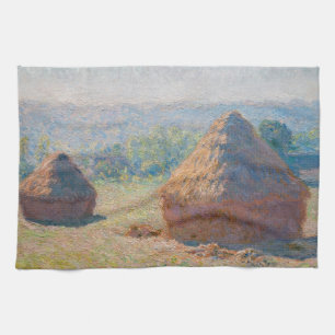 Linge De Cuisine Claude Monet - Haystacks, fin de l'été