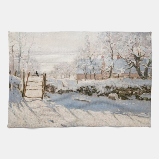 Linge De Cuisine Claude Monet - La Pie (Horizontal)