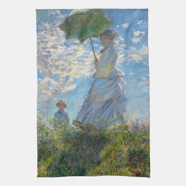 Linge De Cuisine Claude Monet - La Promenade, Femme avec un Parasol (Vertical)