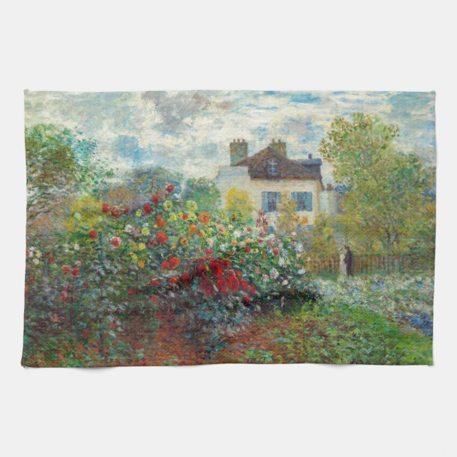 Linge De Cuisine Claude Monet - Le Jardin de l'Artiste à Argenteuil (Horizontal)